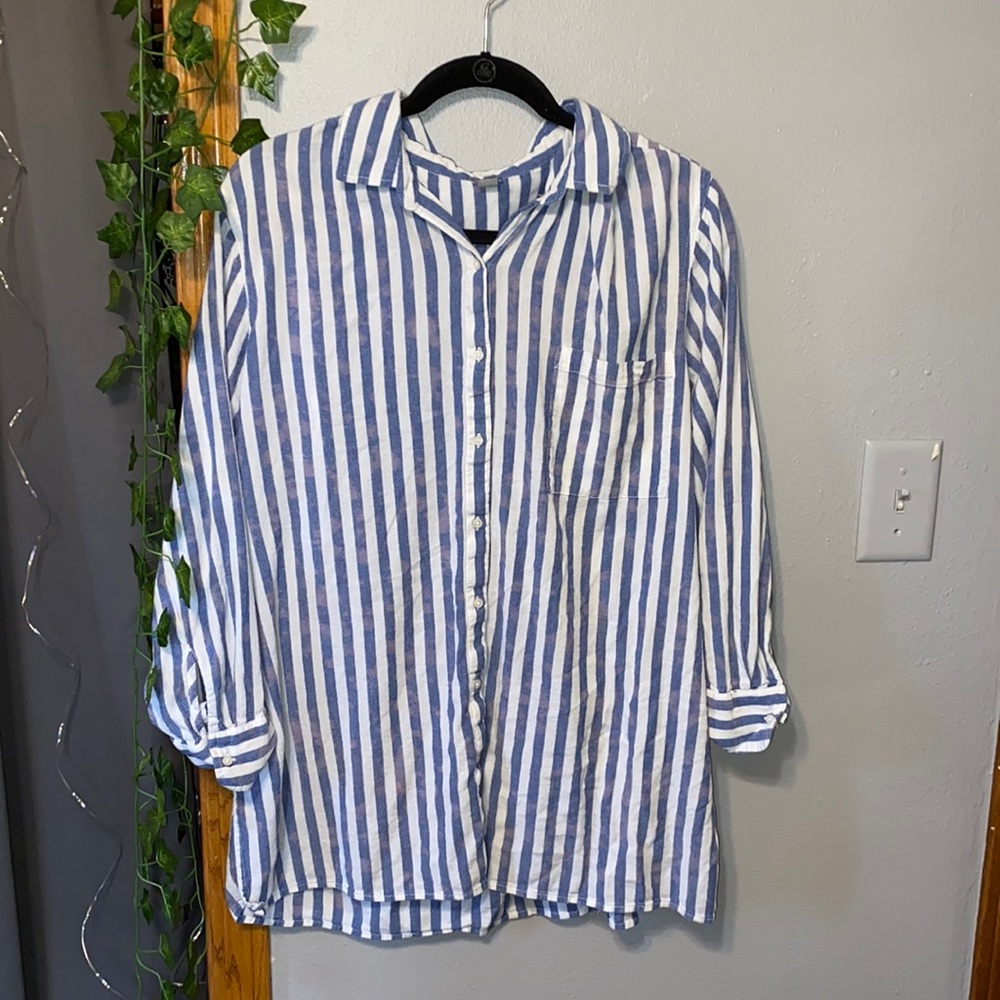 ✨AERIE/AMERICAN EAGLE STRIPED OVERSIZED TOP✨